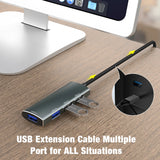 YUCUN USB HUB 3 0 4 Port USB 3.0 Adaptörü 5 Gbps Yüksek Hızlı Çoklu USB-C Splitter Lenovo Macbook Pro PC Aksesuarları tipo c