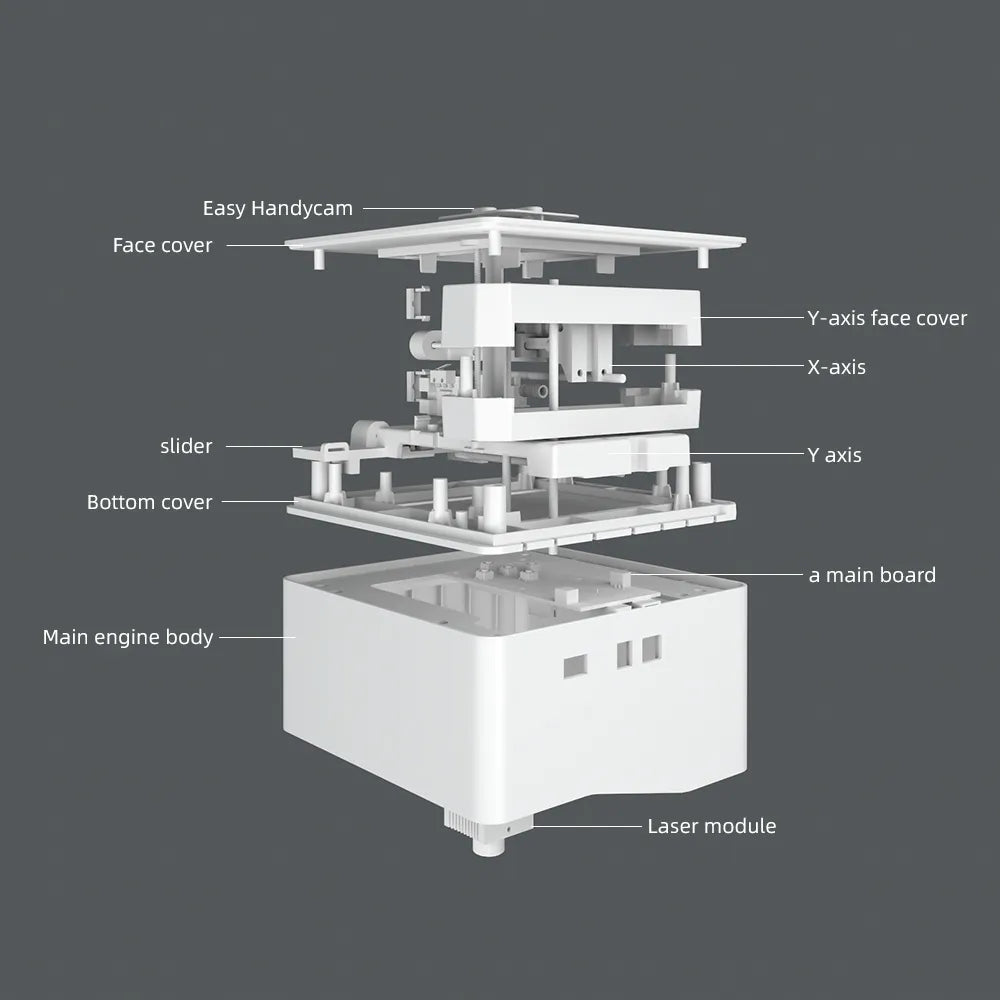 DAJA Lazer Gravür CNC DIY DJ6 Lazer Gravür Makinesi 3000 mw Hızlı Mini Logo Işareti Yazıcı Kesici Ağaç İşleme Ahşap Plastik