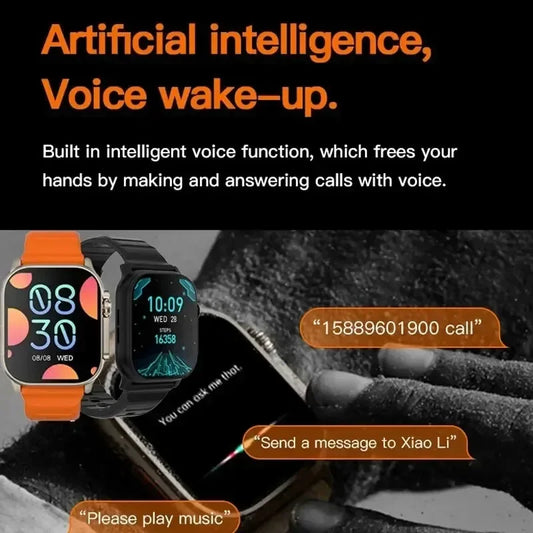 Smart Watch 8 Ultra For Apple Watch Ultra IWO Watch Ultra NFC Smartwatch Series 8 Bluetooth Call 2.2 Inch Wireless Fitness Watch