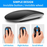 Bluetooth 5.0 Wireless Mouse Rechargeable Silent Multi Arc Touch Mice Ultra-thin Magic Mouse For Laptop Ipad Mac PC Macbook