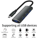 YUCUN USB HUB 3 0 4 Port USB 3.0 Adaptörü 5 Gbps Yüksek Hızlı Çoklu USB-C Splitter Lenovo Macbook Pro PC Aksesuarları tipo c