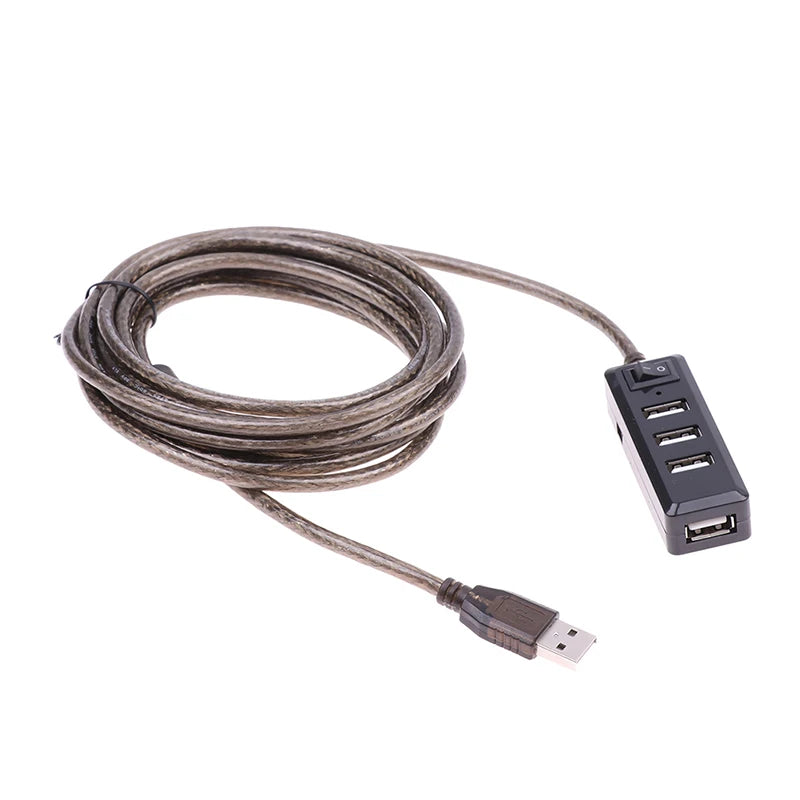 3M 4Ports USB 2.0 HUB Extension Cable Male To Female Active Repeater Wireless Network Card Extension Cord USB Adapter