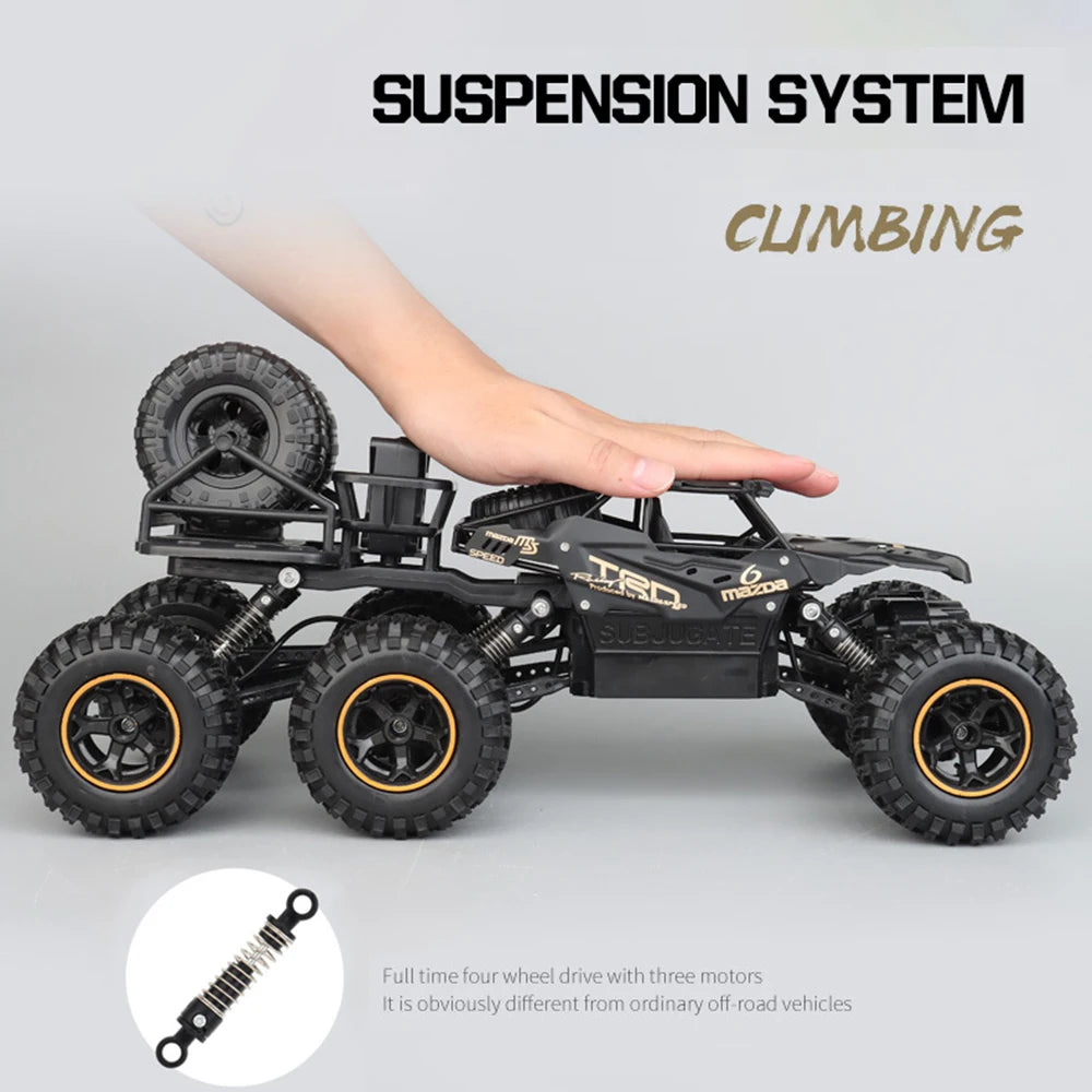 21/38CM RC Car 6WD 2.4Ghz Remote Control Crawler Drift Off Road Vehicles High Speed Electric Car Truck Kids Toys christmas Gifts