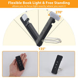 Clip-on Bookmark Book Light With Timer USB Rechargeable Reading Light Mini Led Read Light Portable Bedside Desk Light Read Lamp