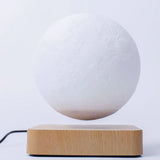 New 3D Printing LED Night Light Creative Touch Magnetic Levitation Moon Lamps 3 Colors Rotating Floating Atmosphereesk Lamp Gift