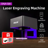 آلة نقش بالليزر DAJA CNC DIY DJ6 ماكينة نقش بالليزر 3000 ميجاوات طابعة صغيرة سريعة لعلامة الشعار قطع الخشب البلاستيكي