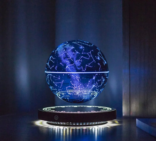Levitating Lamp Magnetic Levitation Globe LED Earth Floating Lamp Rotating Globe Zodiac Bedside Lights Novelty Christmas Gifts