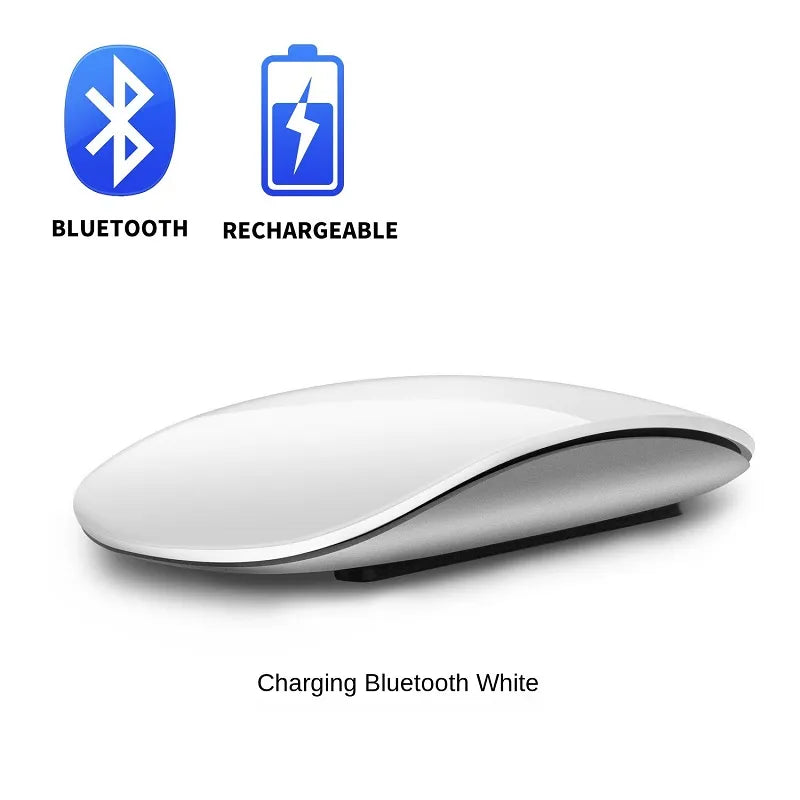 Bluetooth 5.0 Wireless Mouse Rechargeable Silent Multi Arc Touch Mice Ultra-thin Magic Mouse For Laptop Ipad Mac PC Macbook