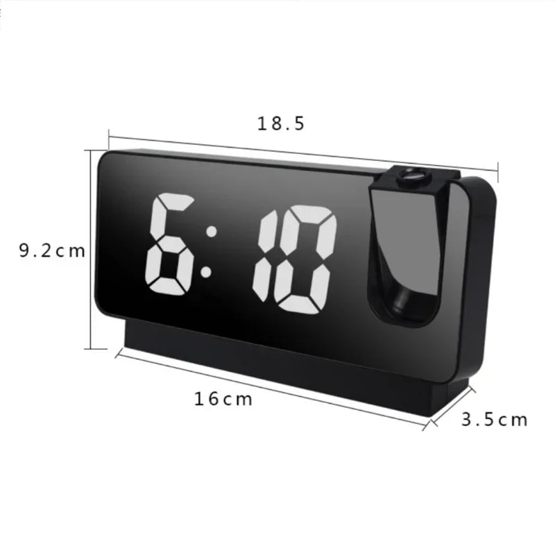 Modern Minimalist Digital Alarm Clock LED Large Screen Projection Desktop Clocks Luminous Silent Electronic Watch Bedside Watchs