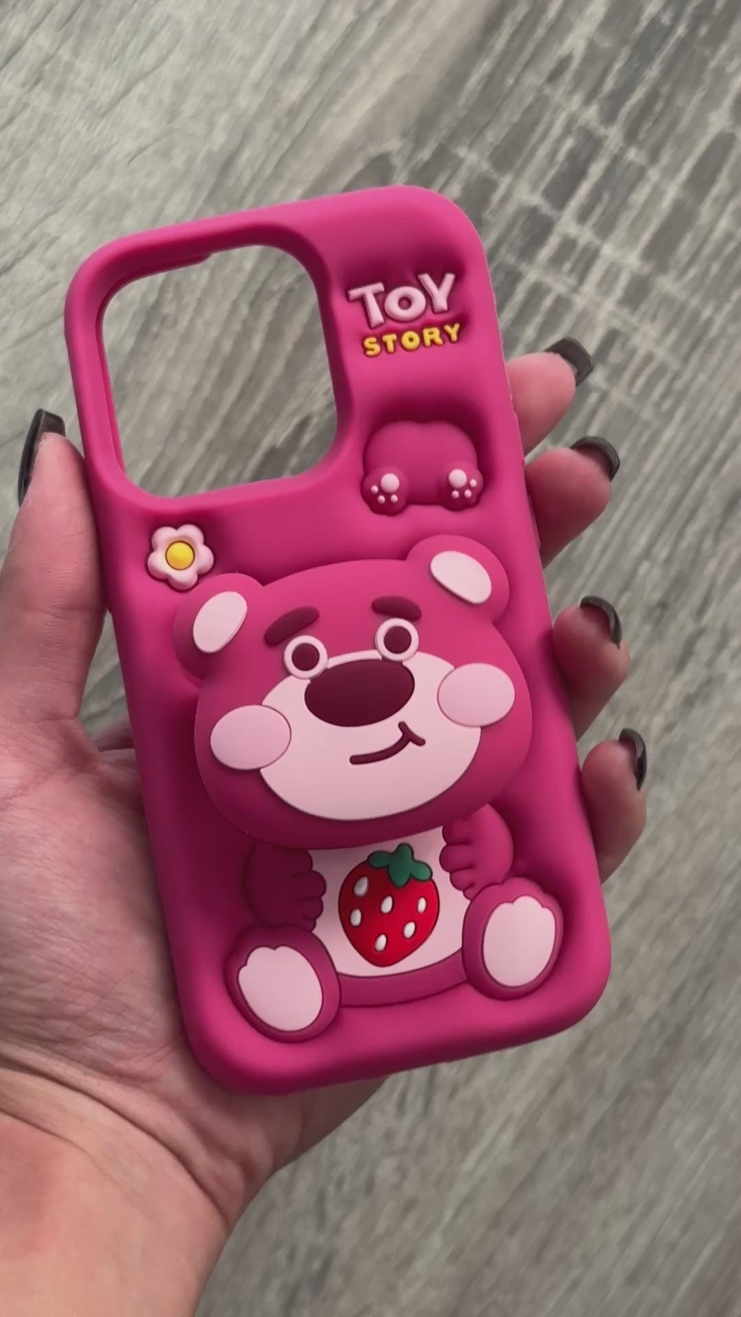 Case Pink Bear - iPhone 14 Pro Compatible