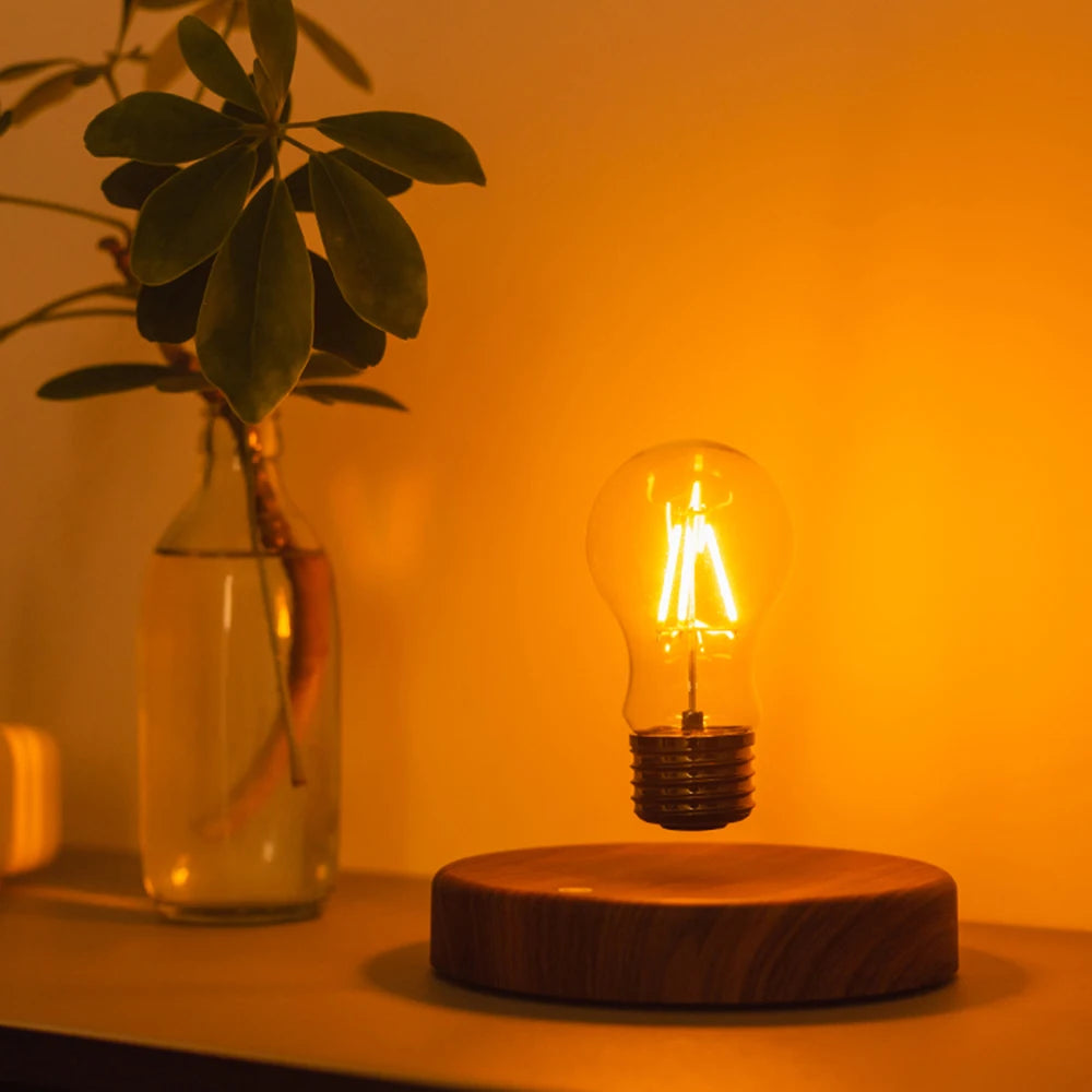 Magnetic Levitation Desk Lamp Creativity Floating Led Light Bulb Floating Night Light Room Home Office Decoration Birthday Gift